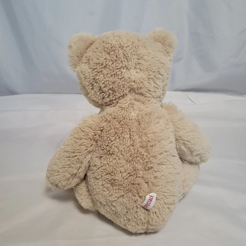 Aeropostale Brown Tan Sitting Bear Plush Stuffed Animal 12" - Picture 5 of 10